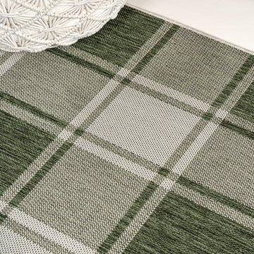 Sabine Traditional Farmhouse Bold Gingham Area Rug
